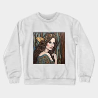 Emily Blunt as a fairy in the woods Crewneck Sweatshirt